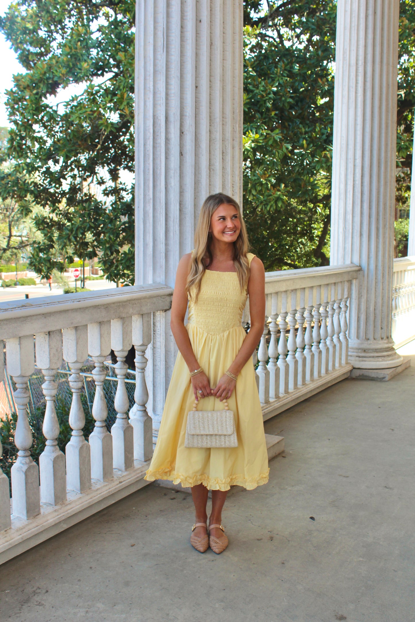 Yellow Midi Dress