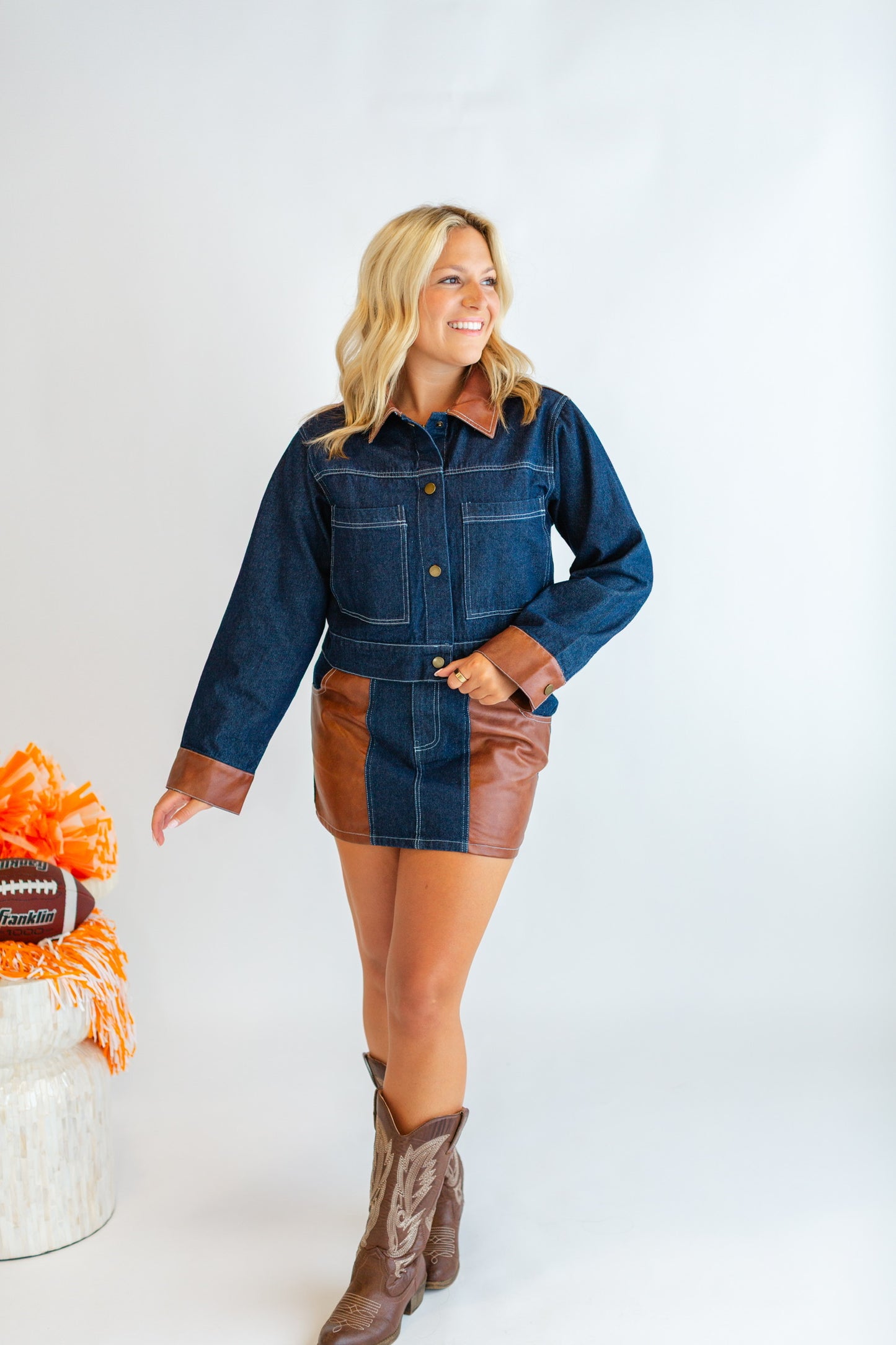 Denim Jacket ONLY with Contrast