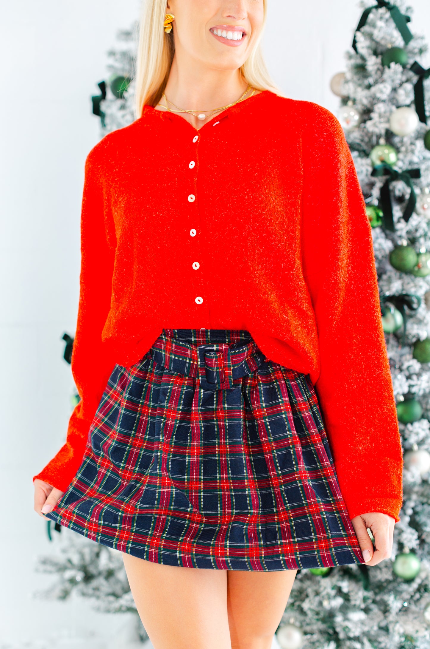 Piper Red Cardigan