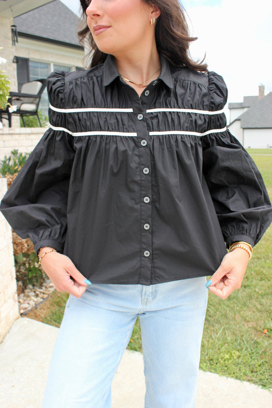 Black Button Down Shirt