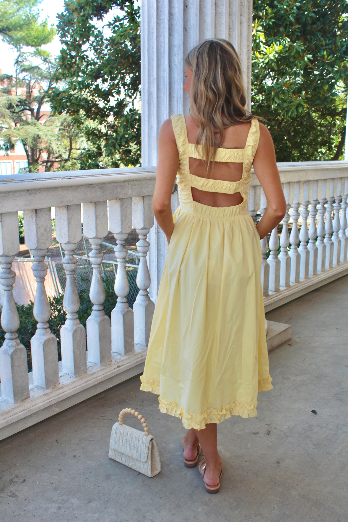 Yellow Midi Dress