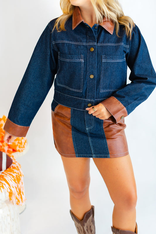 Denim Jacket ONLY with Contrast