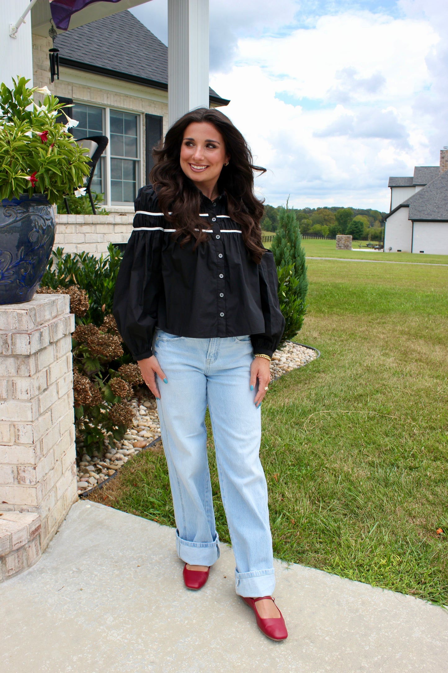 Black Button Down Shirt