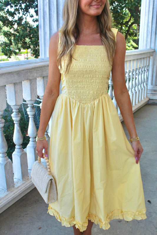 Yellow Midi Dress