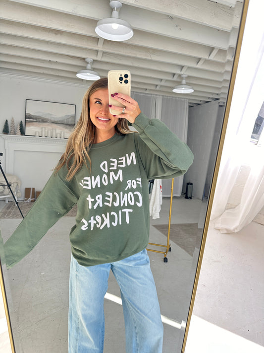 Concert Tickets Sweatshirt