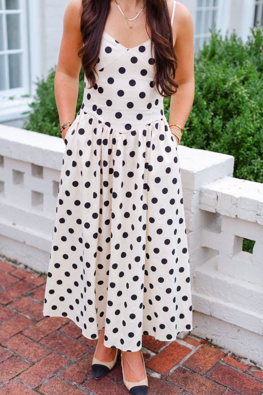 Polka Dot Midi Dress