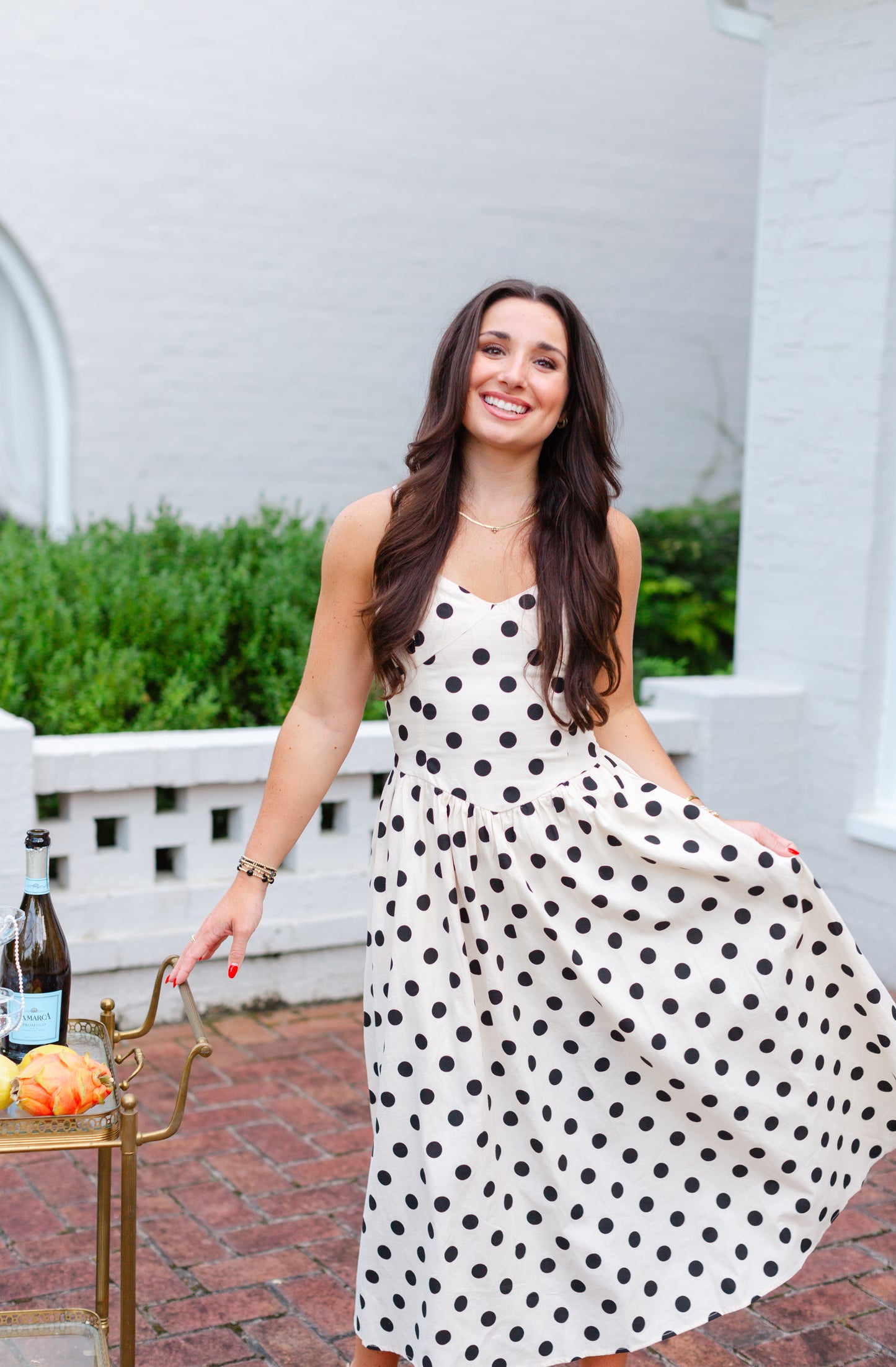 Polka Dot Midi Dress