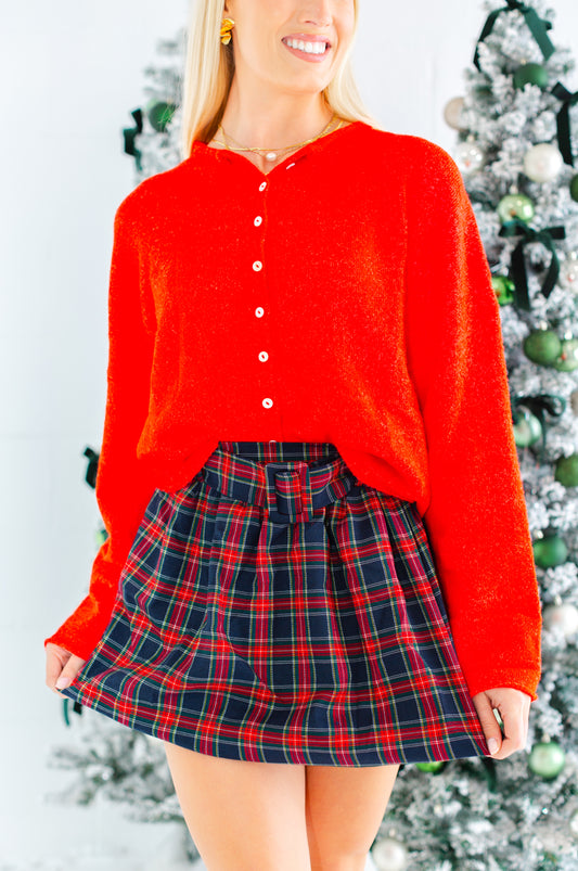 Piper Red Cardigan